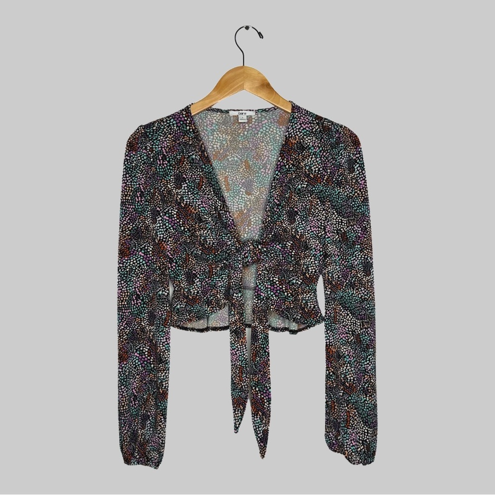 Tie-Front Knot Crop Top